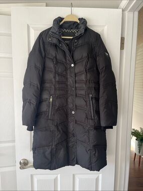 Novelti black Long Quilted Down Coat - Women